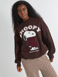 Peanuts x Skinnydip Snoopy Wrap Up Warm Sweatshirt Hoodies & Sweatshirts Skinnydip London