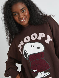 Peanuts x Skinnydip Snoopy Wrap Up Warm Sweatshirt Hoodies & Sweatshirts Skinnydip London