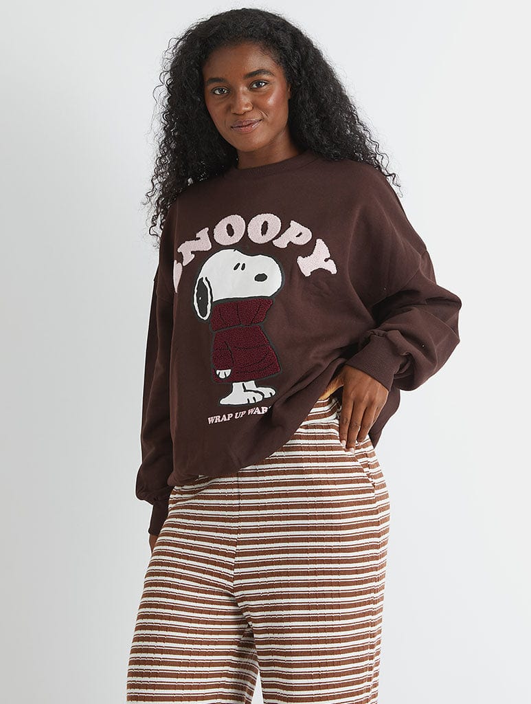 Peanuts x Skinnydip Snoopy Wrap Up Warm Sweatshirt Hoodies & Sweatshirts Skinnydip London