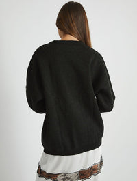 Peanuts x Snoopy Flower Black Knitted Jumper Jumpers & Cardigans Skinnydip London