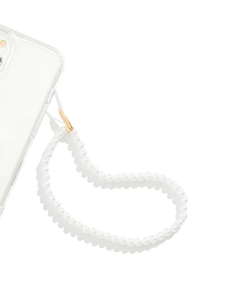 Pearl Beaded Phone Strap Phone Grips Custard London