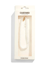 Pearl Beaded Phone Strap Phone Grips Custard London