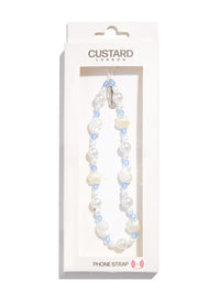 Pearly Shell Beaded Strap Phone Grips Custard London