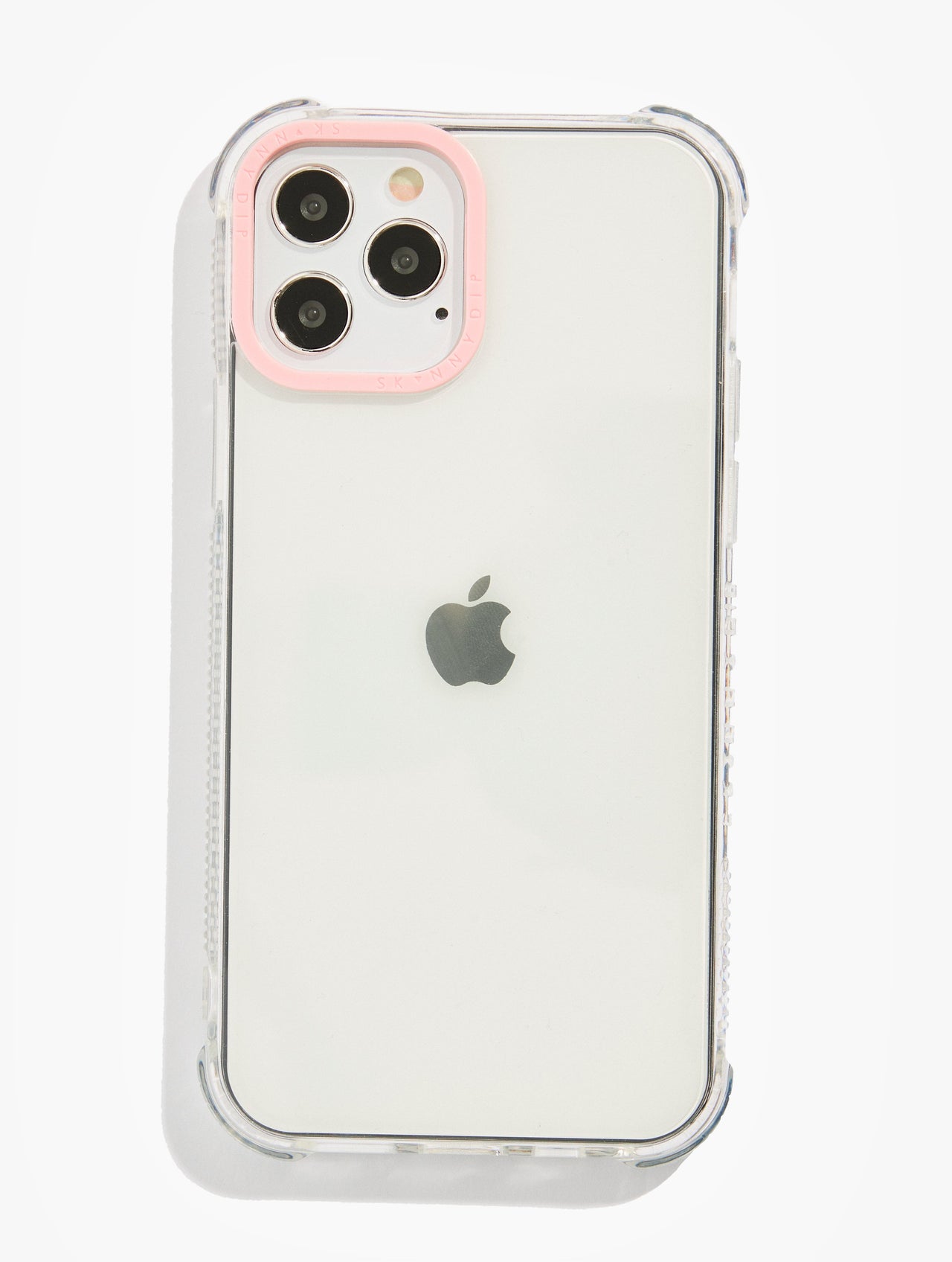 Monogrammed Phone Case (Clear) - Sprinkled With Pink