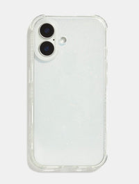 Personalised Glitter Base Shock iPhone Case with Clear Camera Hole Phone Cases Skinnydip London