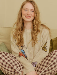 Peter Rabbit x Skinnydip Chunky Knit Cardigan in Cream Jumpers & Cardigans Skinnydip London
