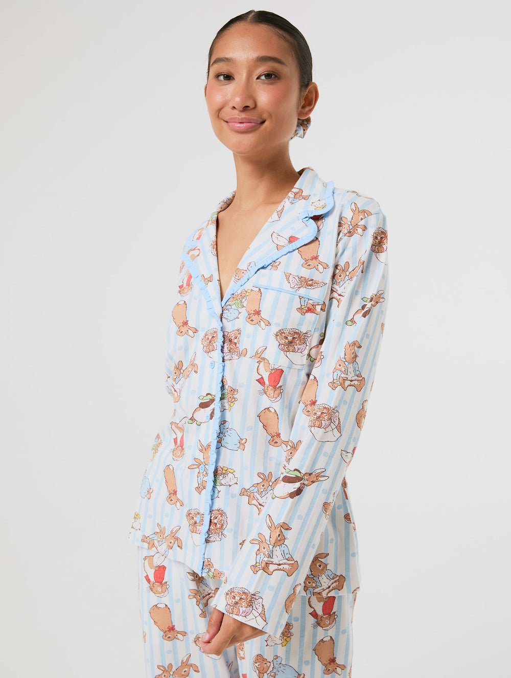 Peter Rabbit x Skinnydip Stripe Pyjama Set with Scrunchie Lingerie & Nightwear Skinnydip London