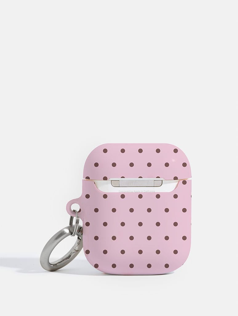 Pink And Brown Mini Dots AirPods Case AirPods Cases Skinnydip London