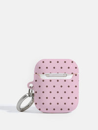 Pink And Brown Mini Dots AirPods Case AirPods Cases Skinnydip London