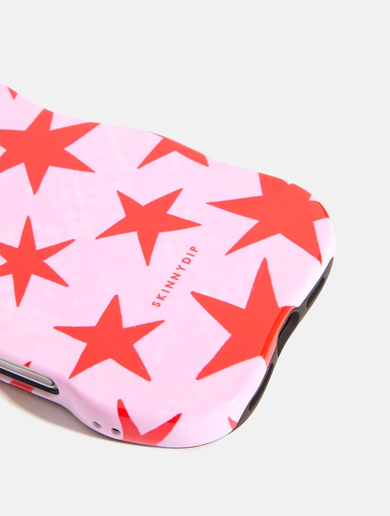 Pink and Red Stars Wiggle Ultra Protective iPhone Case Phone Cases Skinnydip London
