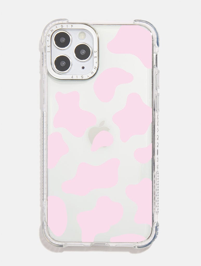Pink Cow Print Shock iPhone Case Phone Cases Skinnydip London