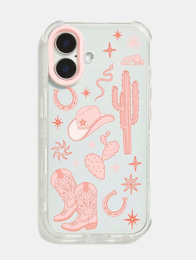 Pink Cowgirl Shock iPhone Case Phone Cases Skinnydip London