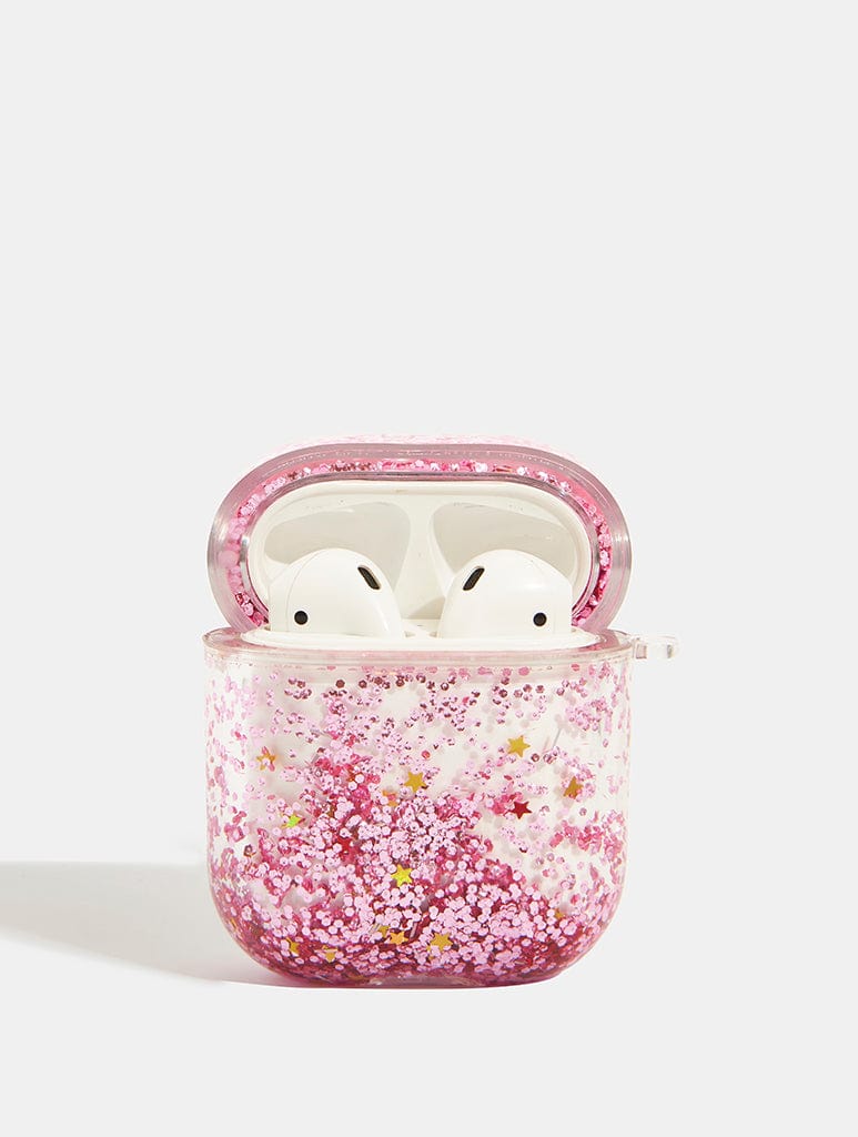 Pink Glitter AirPods Case AirPods Cases Skinnydip London