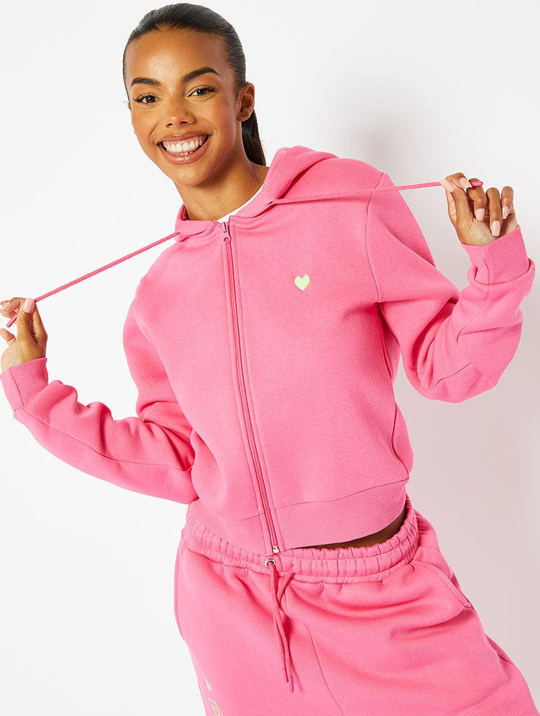 Pink Gorgeous Girls Crop Hoodie Hoodies & Sweatshirts Skinnydip London