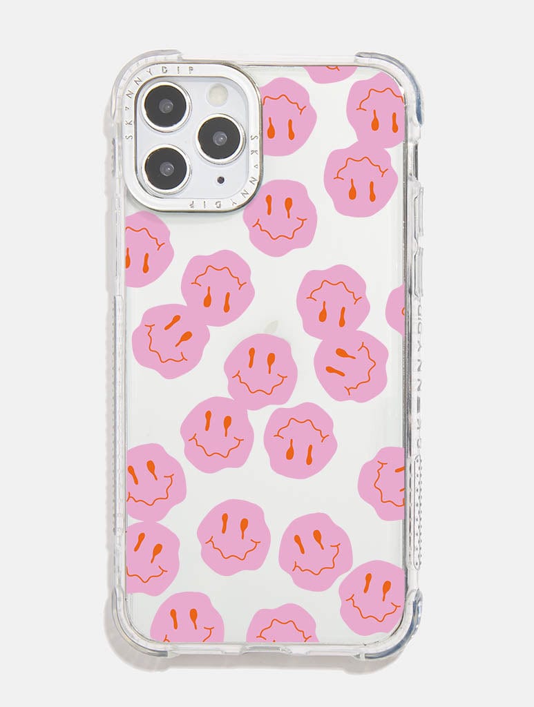 Pink Happy Face Shock iPhone Case Phone Cases Skinnydip London