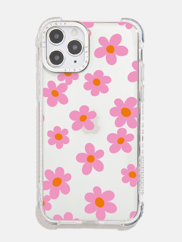 Pink & Orange Flower Shock iPhone Case Phone Cases Skinnydip London