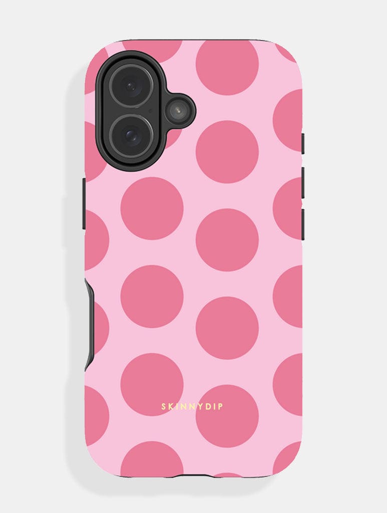 Pink Polka Dots Ultra Protective iPhone Case Phone Cases Skinnydip London