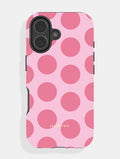 Pink Polka Dots Ultra Protective iPhone Case Phone Cases Skinnydip London