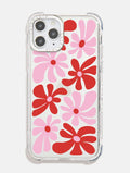 Pink & Red Daisy Shock iPhone Case Phone Cases Skinnydip London