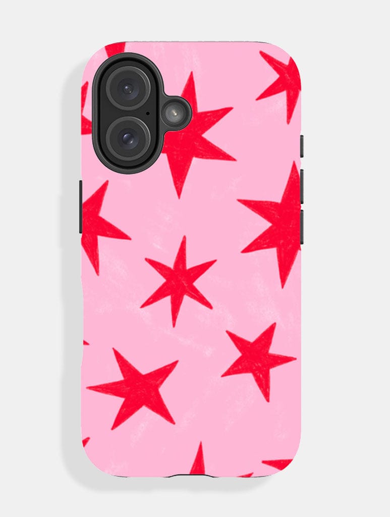 Pink & Red Stars Ultra Protective iPhone Case Phone Cases Skinnydip London