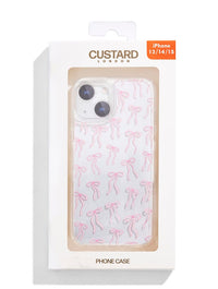 Pink Ribbon Bow iPhone Case Phone Cases Custard London