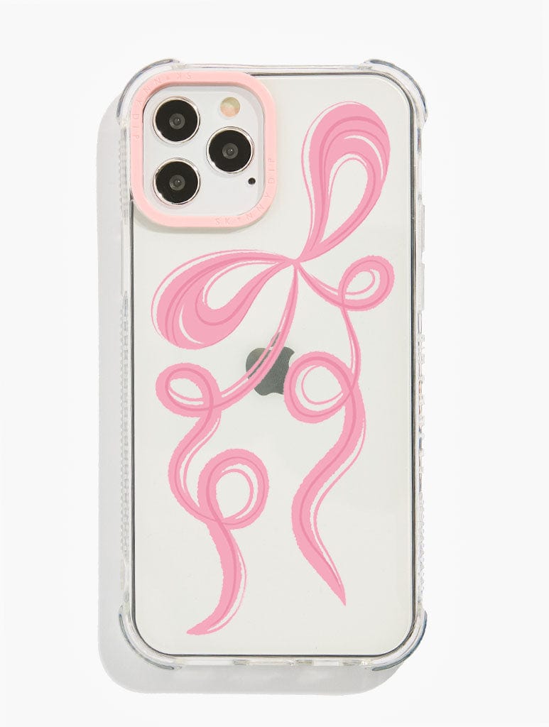 Pink Single Bow Shock iPhone Case Phone Cases Skinnydip London
