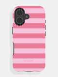 Pink Stripes Ultra Protective iPhone Case Phone Cases Skinnydip London