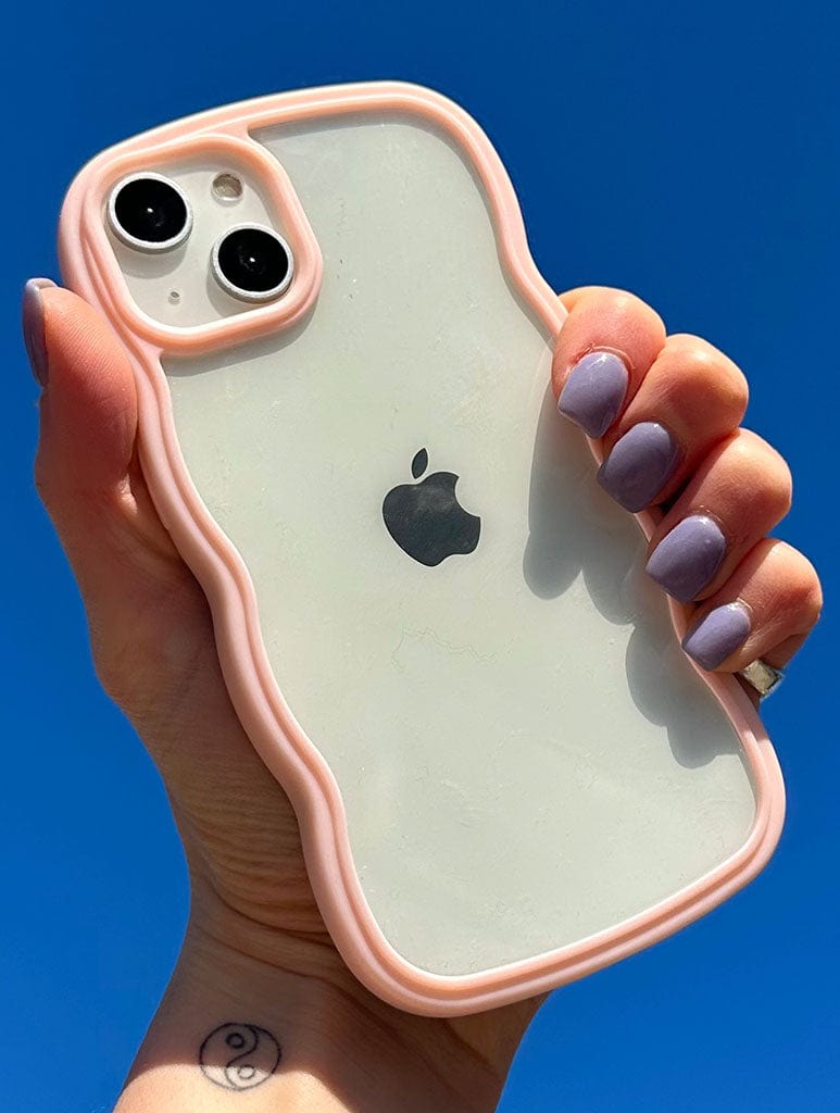 Pink Wavy iPhone Case Phone Cases Skinnydip London