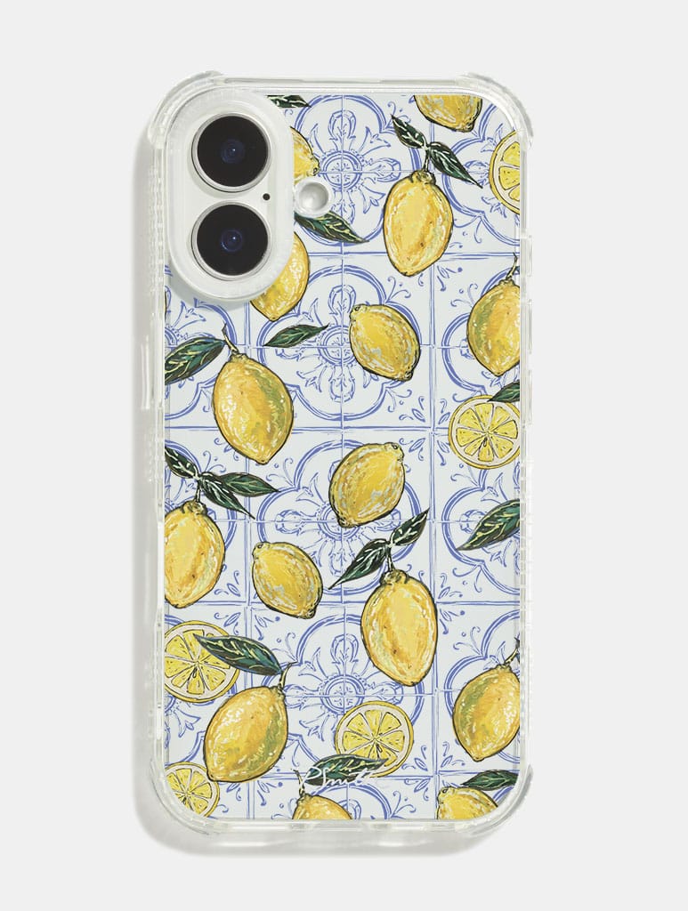 Pippa Smith x Skinnydip Lemons On Tiles Shock iPhone Case Phone Cases Skinnydip London