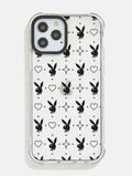 Playboy x Skinnydip Bunny Print Black Shock iPhone Case Phone Cases Skinnydip London
