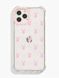 Playboy x Skinnydip Bunny Print Pink Shock iPhone Case Phone Cases Skinnydip London