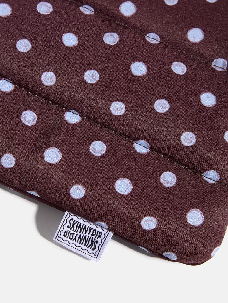 Polka Dot Quilted Bow Laptop Sleeve Laptop Cases Skinnydip London