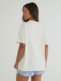 Pop Tie T-Shirt In White Tops & T-Shirts Skinnydip London