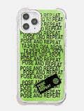 Pose & Repeat Mirror Text Shock iPhone Case Phone Cases Skinnydip London