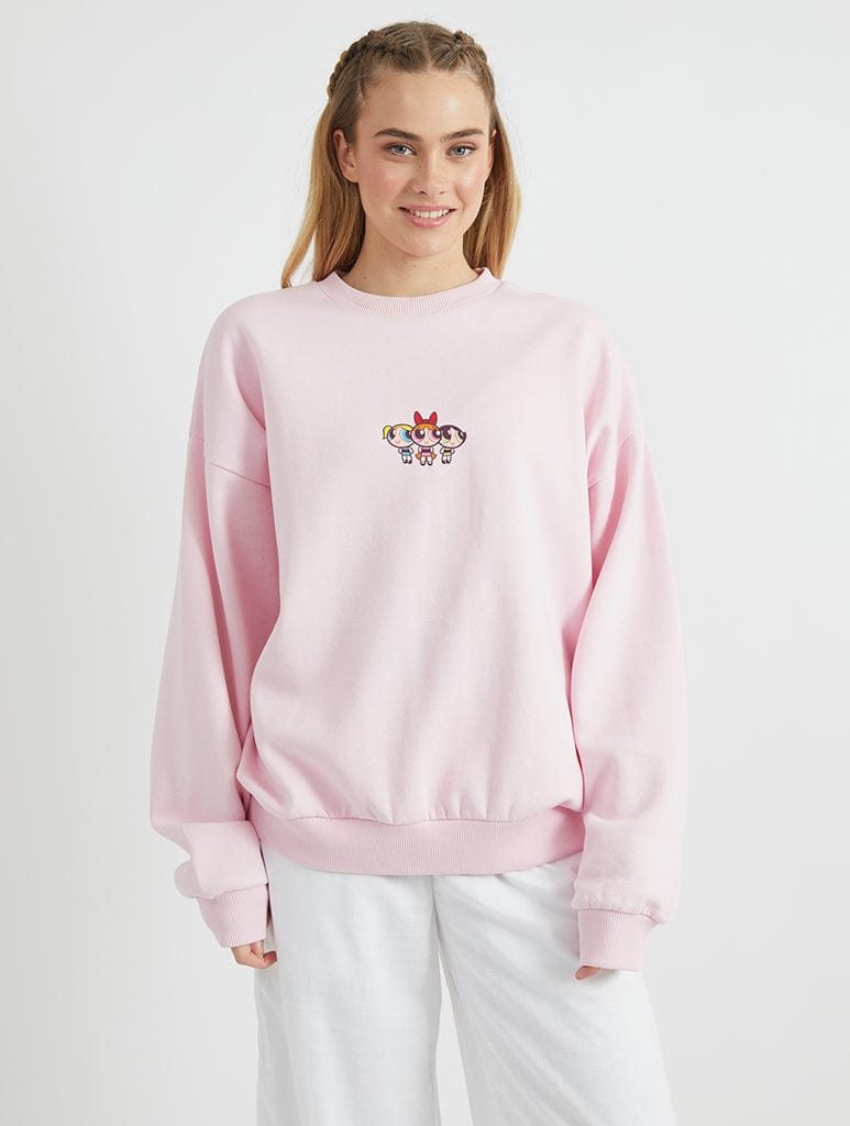Powerpuff Girls Sugar & Spice Sweatshirt In Pink Hoodies & Sweatshirts Skinnydip London