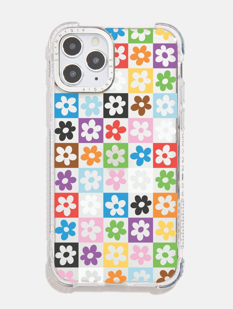 Pride Checkerboard Flower Shock iPhone Case Phone Cases Skinnydip London