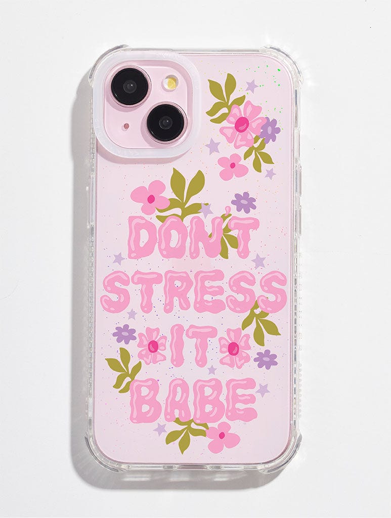 Printed Weird x Skinnydip Don't Stress It Babe Shock iPhone Case Phone Cases Skinnydip London