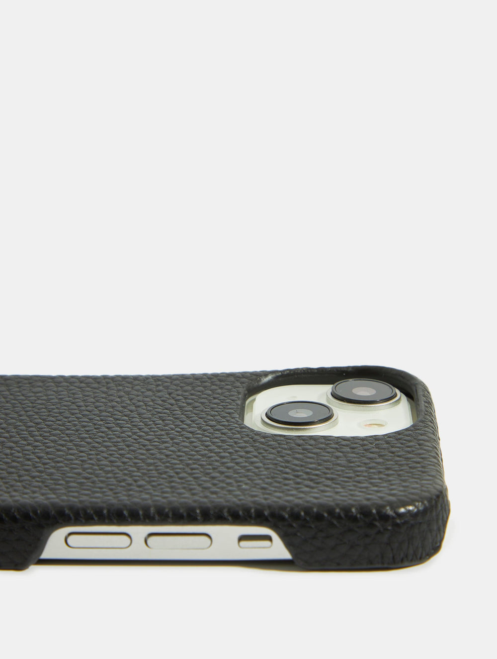 PTO Black Pebble Vegan Leather iPhone Case Phone Cases Skinnydip London