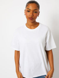 Pumpkin Grid T-Shirt In Ecru Tops & T-Shirts Skinnydip London