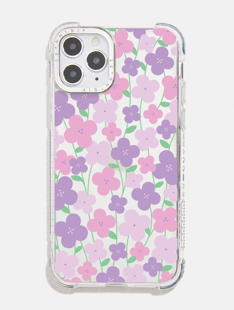 Purple Blooms Shock iPhone Case Phone Cases Skinnydip London