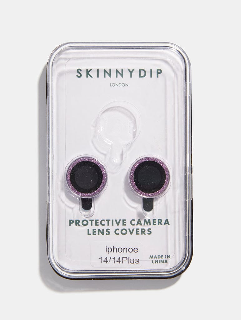 Purple Glitter Protective Camera Lens Cover Camera Lens Covers Skinnydip London