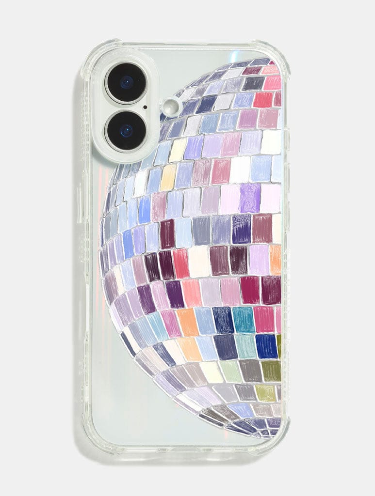 Rainbow Disco Ball Shock Case Phone Cases Skinnydip London