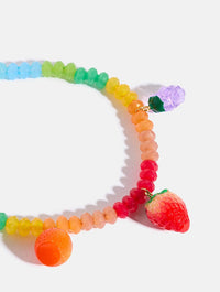 Rainbow Fruit Beaded Phone Strap Phone Grips Skinnydip London