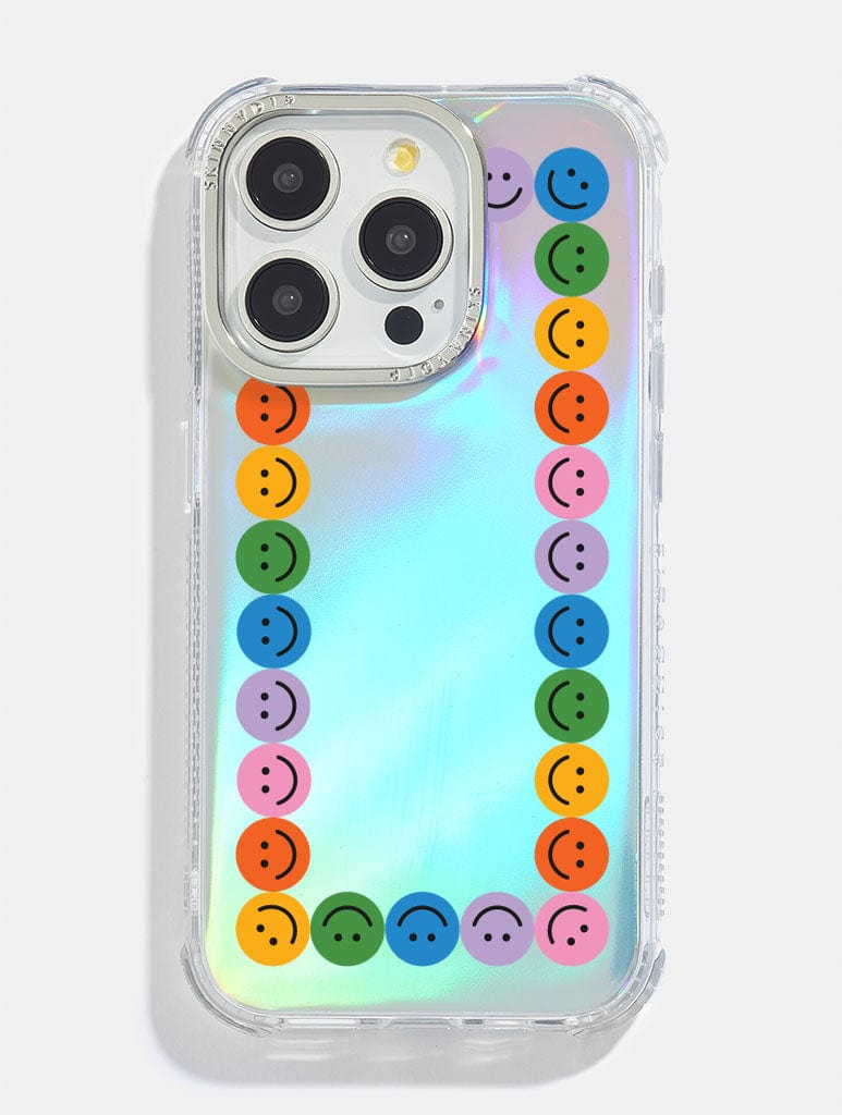 Rainbow Smiley Face Shock iPhone Case Phone Cases Skinnydip London