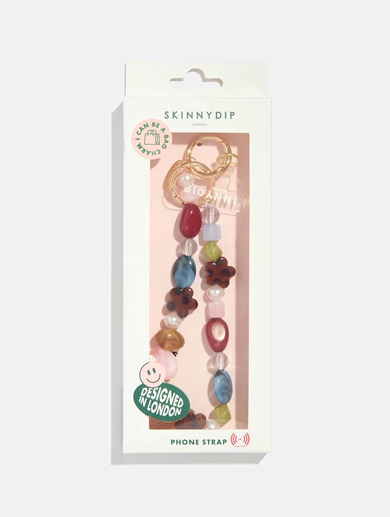 Rainbow Stones Beaded Strap Phone Grips Skinnydip London