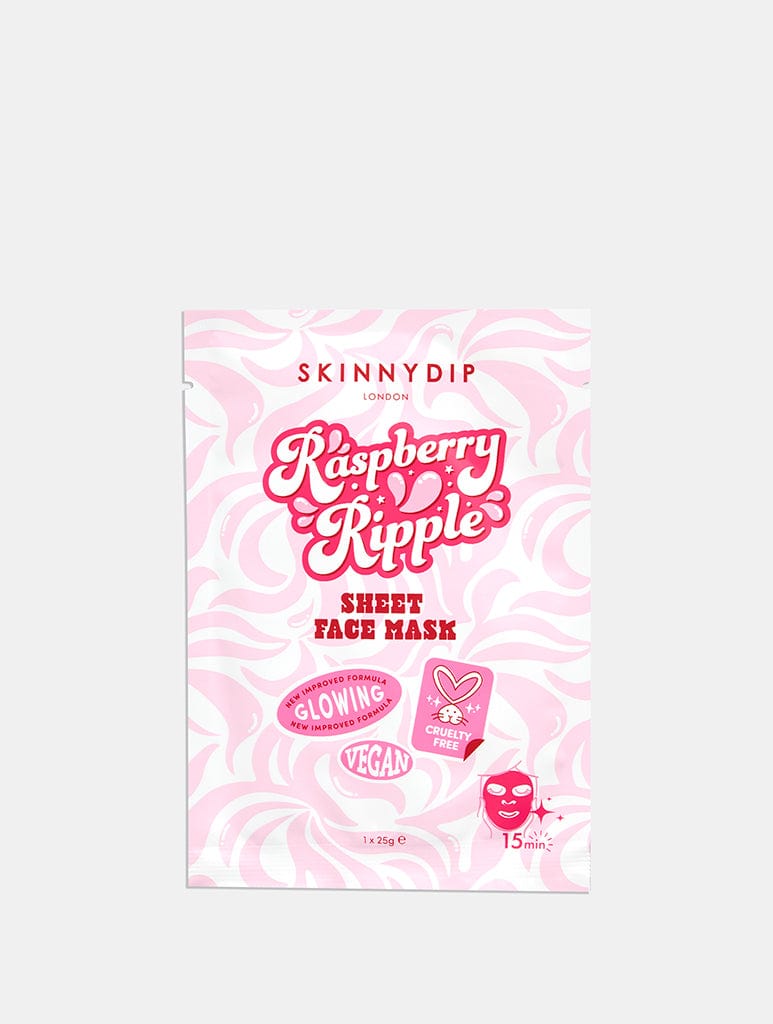 Raspberry Ripple Sheet Mask | Hydrating Face Mask | Skinnydip London