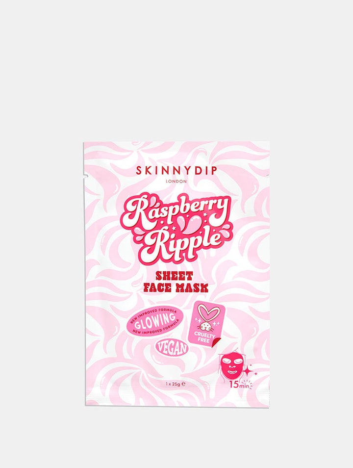 Raspberry Ripple Sheet Mask | Hydrating Face Mask | Skinnydip London