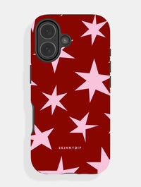 Red and Pink Ditsy Star Ultra Protective iPhone Case Phone Cases Skinnydip London