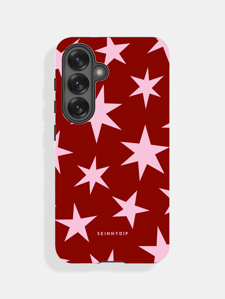 Red and Pink Ditsy Star Ultra Protective Samsung Case Phone Cases Skinnydip London