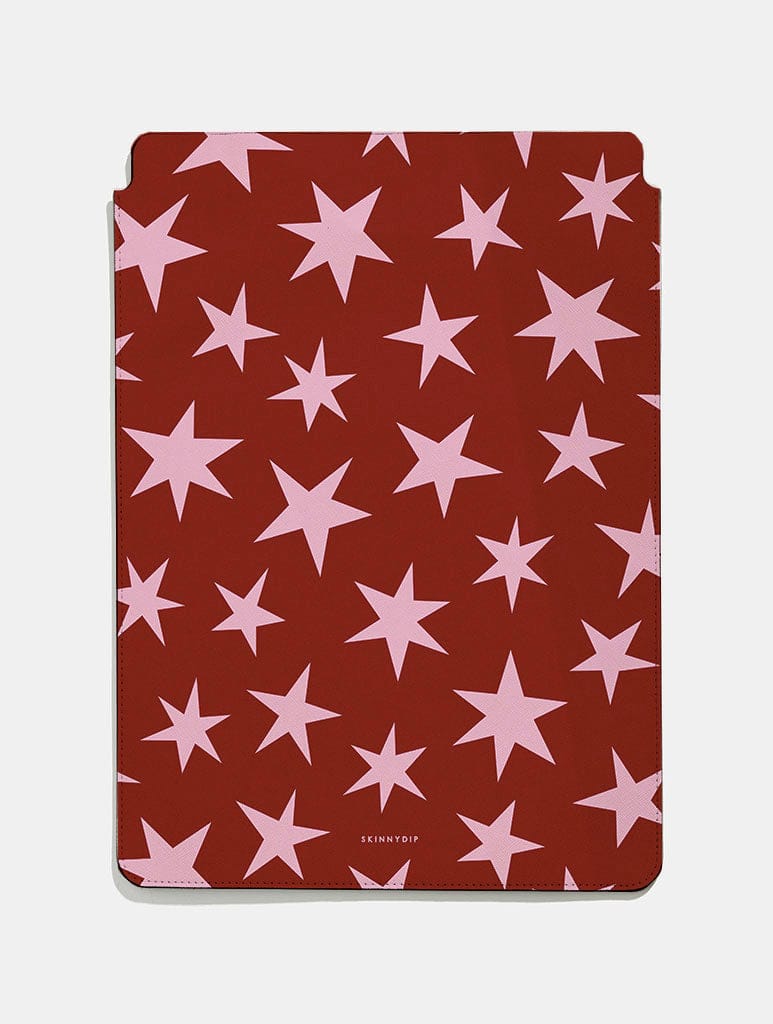 Red and Pink Stars Tablet Sleeve CO Laptop Cases Skinnydip London
